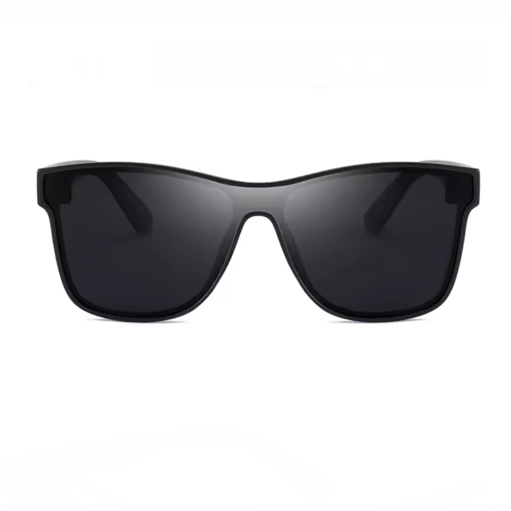 Black Oversized Square Sunglasses Unisex Retro UV400 Fashion Shades